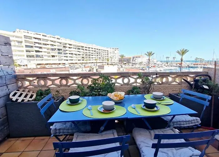 Le Chrystina - T2 Au Port Avec Terrasse Vue - Parking Wifi Clim